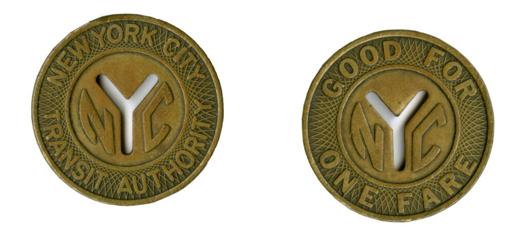 Image depicting 1953 MTA token