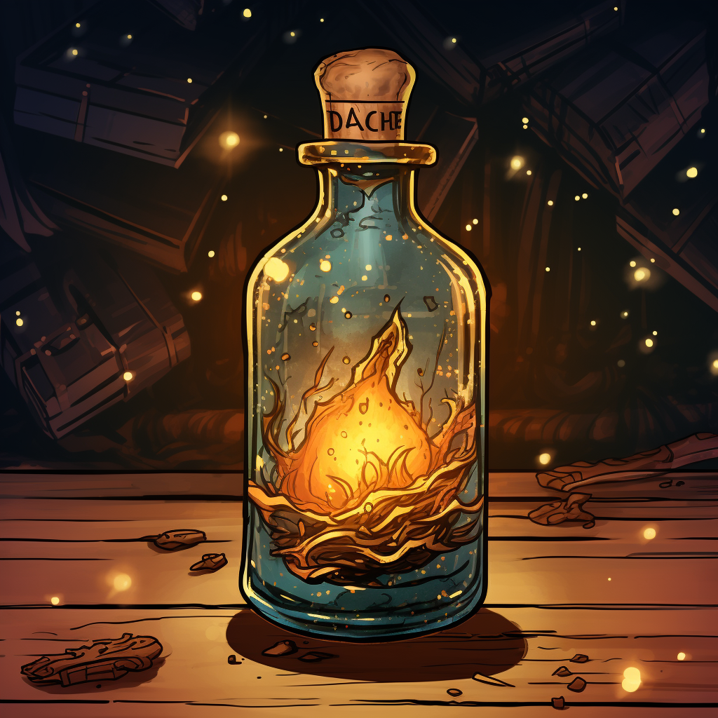 A drawing of a magic potion